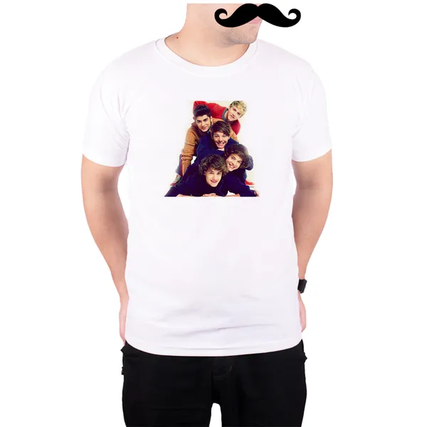 White_One_Direction_One_Above_Each_Other__Quick-Dri_T-Shirt_For_Men
