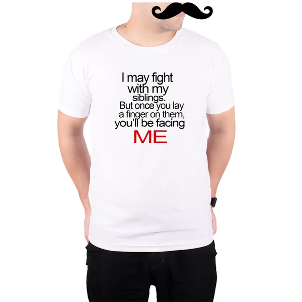 White_Protective_Siblings__Quick-Dri_T-Shirt_For_Men