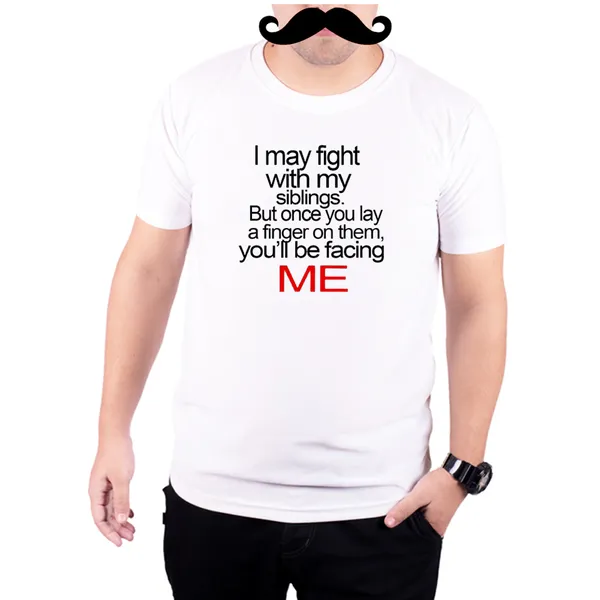 White_Protective_Siblings__Quick-Dri_T-Shirt_For_Men