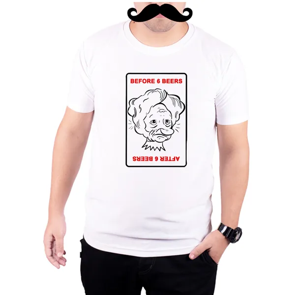 White_Before_6_Beers_After_6_Beers_Quick-Dri_T-Shirt_For_Men