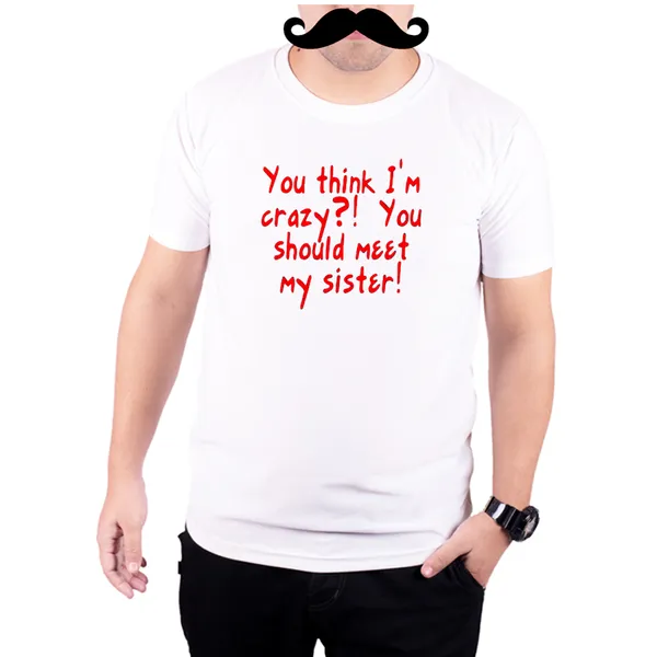 White_Sisiter_Crazy__Quick-Dri_T-Shirt_For_Men