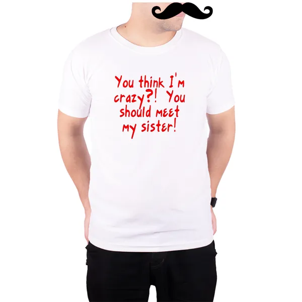 White_Sisiter_Crazy__Quick-Dri_T-Shirt_For_Men