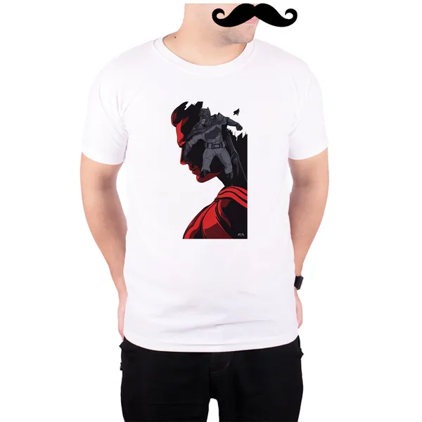 White_Super_Knight_Shadow__Quick-Dri_T-Shirt_For_Men