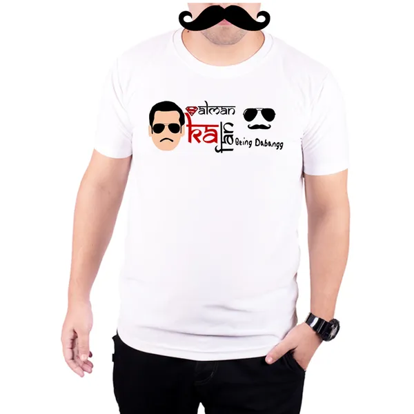 White_Superman_Salman_Ka_Fan__Quick-Dri_T-Shirt_For_Men