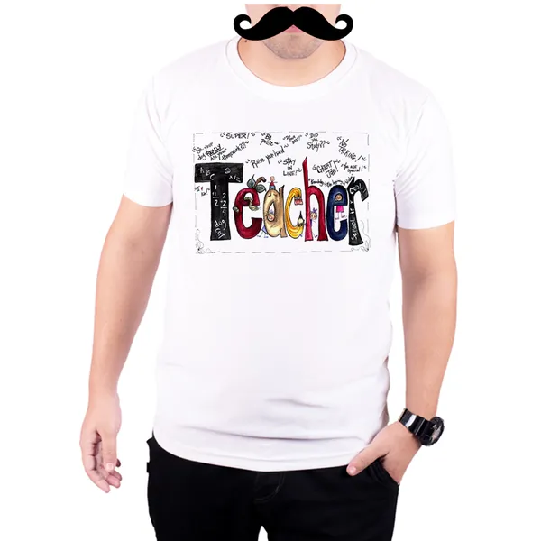 White_Teacher_And_Remarks__Quick-Dri_T-Shirt_For_Men