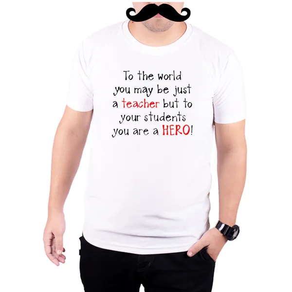 White_Teacher_Hero_160_GSM_Quick-Dri_T-Shirt_For_Men