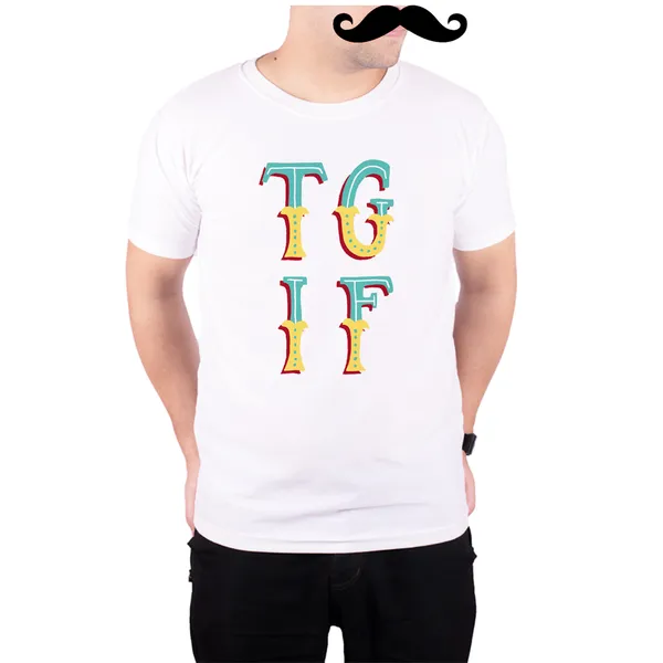 White_Tgif_Thank_God_Its_Friday__Quick-Dri_T-Shirt_For_Men
