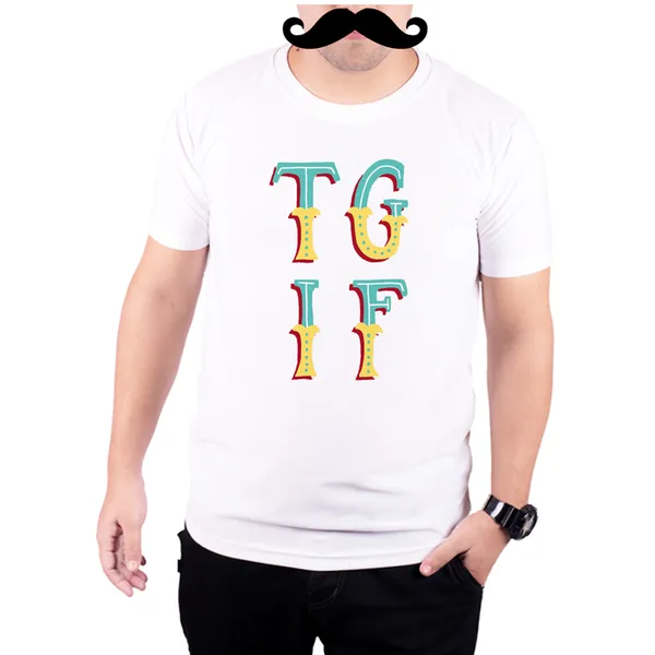 White_Tgif_Thank_God_Its_Friday__Quick-Dri_T-Shirt_For_Men