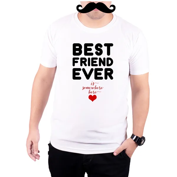 White_Best_Friend_Ever_Is_Somewhere_Here__Quick-Dri_T-Shirt_For_Men
