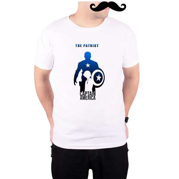 White_The_Patriot__Quick-Dri_T-Shirt_For_Men