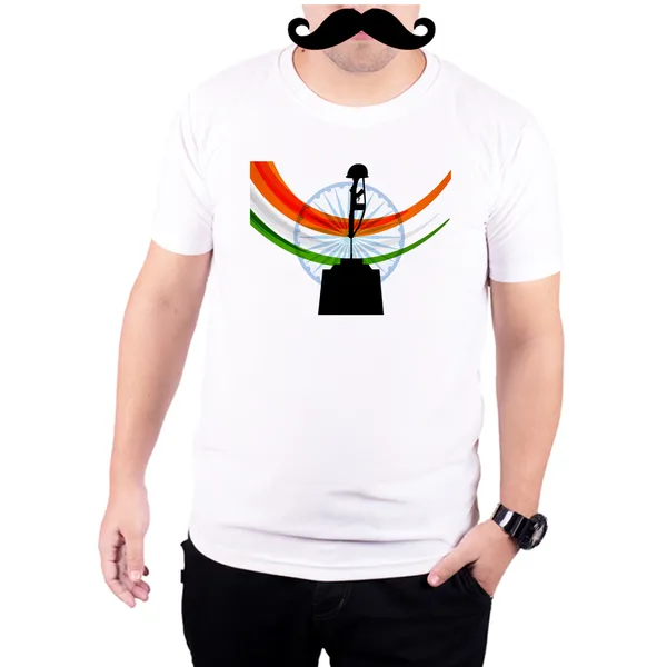White_Amar_Jawan_Jyoti_Indian_Flag_Quick-Dri_T-Shirt_For_Men