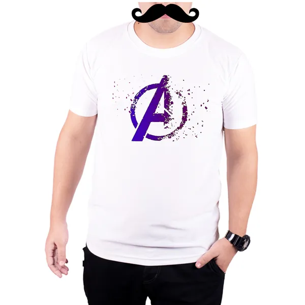 White_Avengers_End_Game_Diminishing_Logo_Quick-Dri_T-Shirt_For_Men