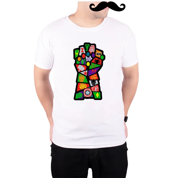 White_Avengers_Hero_Infinity_Stones_Gauntlet_Colors_Quick-Dri_T-Shirt_For_Men