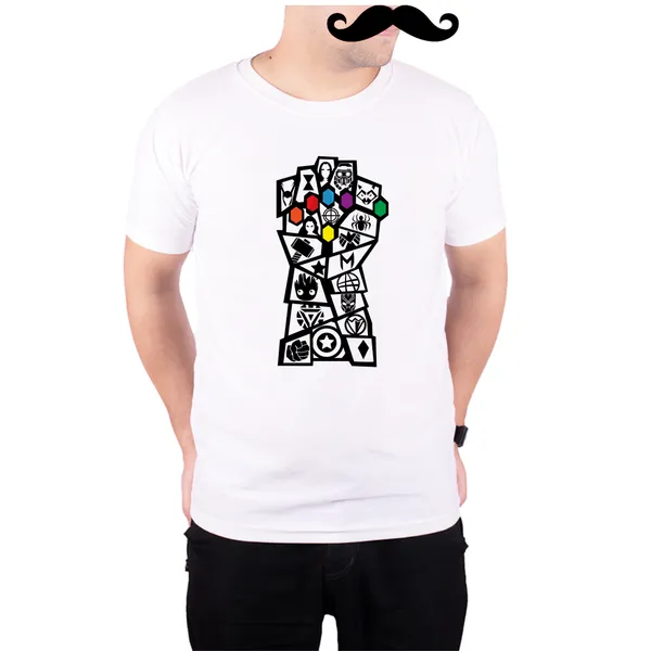 White_Avengers_Hero_Infinity_Stones_Gauntlet_Quick-Dri_T-Shirt_For_Men
