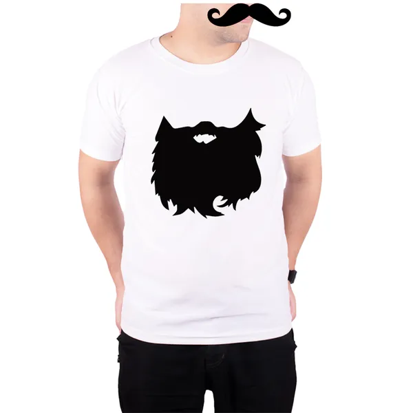White_Big_Beard__Quick-Dri_T-Shirt_For_Men