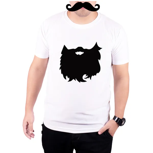 White_Big_Beard__Quick-Dri_T-Shirt_For_Men