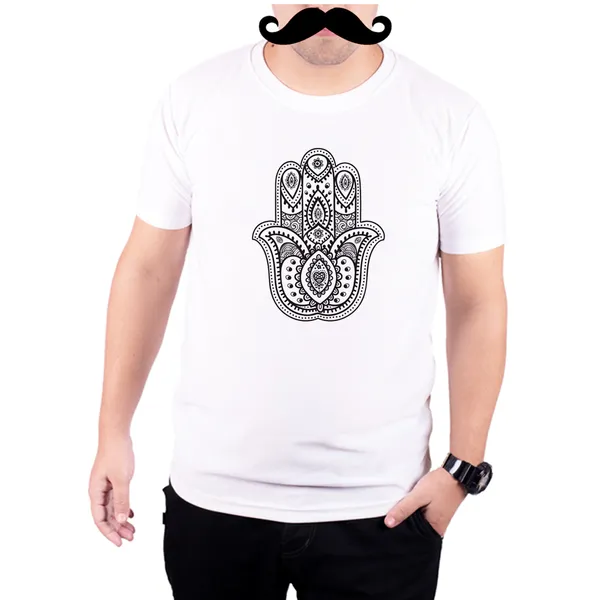 White_Hamsa_Art_Quick-Dri_T-Shirt_For_Men