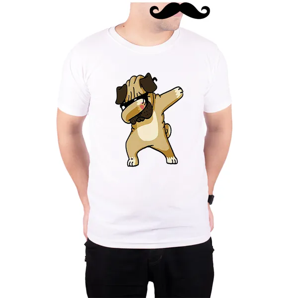 White_Pub_Dabbing_Quick-Dri_T-Shirt_For_Men