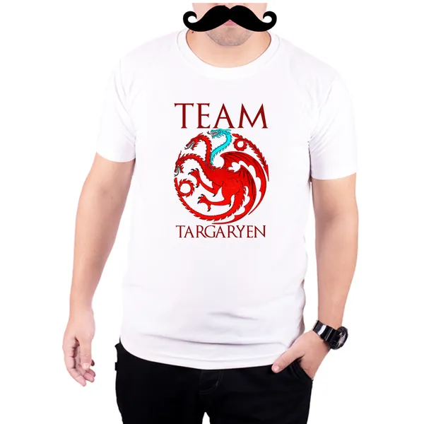 White_Team_Targaryen_Quick-Dri_T-Shirt_For_Men