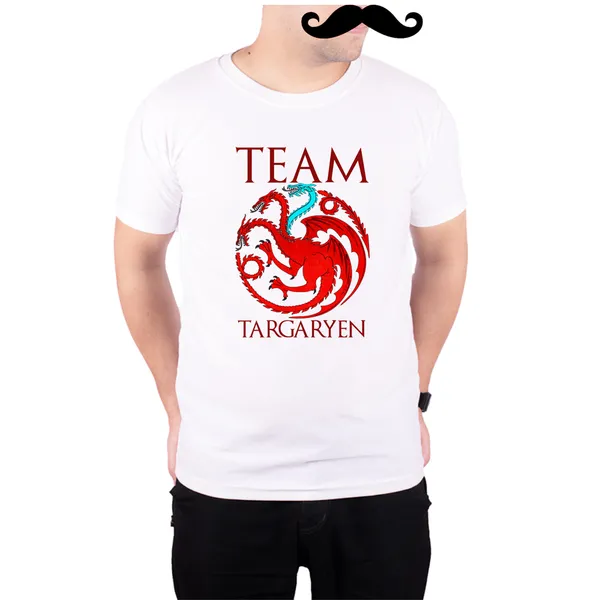 White_Team_Targaryen_Quick-Dri_T-Shirt_For_Men