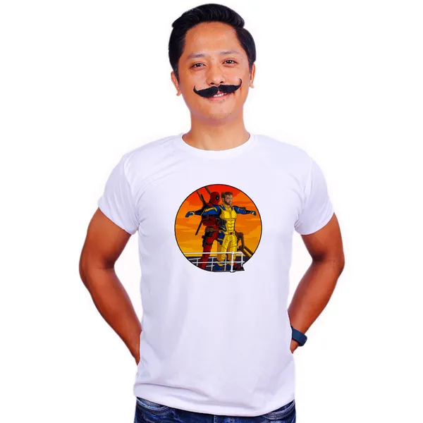 Multicolor_Deadpool_Wolverine_Brotanic_Quick-Dri_T-Shirt_For_Men