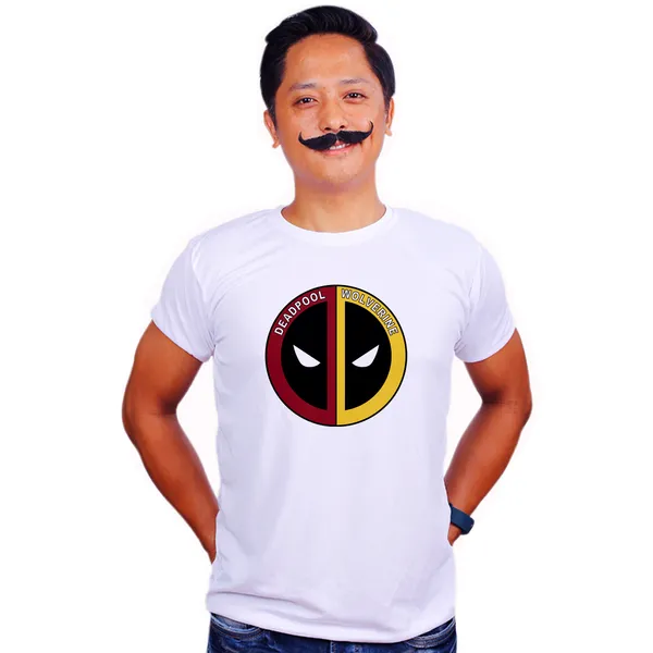 Multicolor_Deadpool_Wolverine_Patch_Quick-Dri_T-Shirt