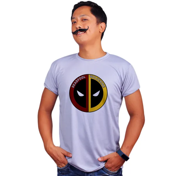 Multicolor_Deadpool_Wolverine_Patch_Quick-Dri_T-Shirt