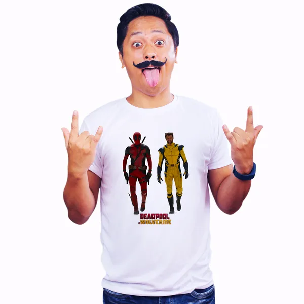 White_The_Ogs_Deadpool_&_Wolverine_160_GSM_Quick-Dri_T-Shirt_For_Men