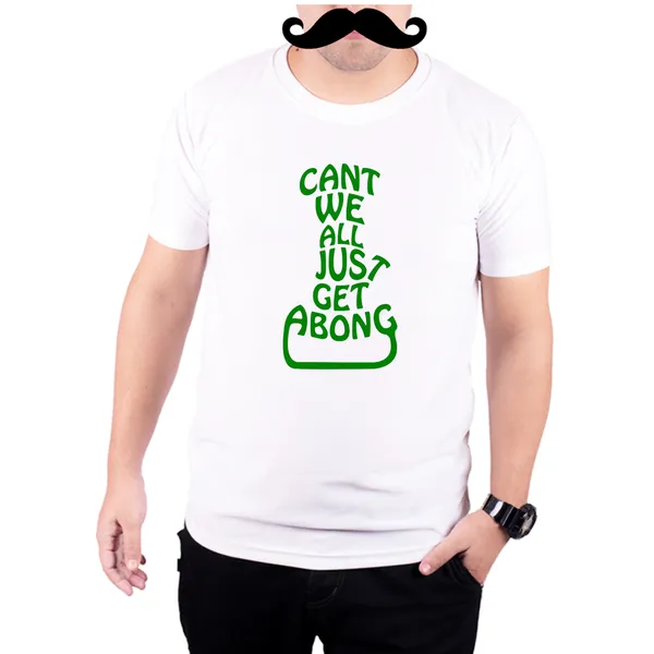 White_Cant_We_All_Just_Get_A_Bong_160_GSM_Quick-Dri_T-Shirt_For_Men