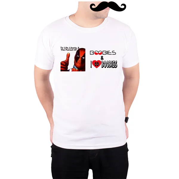 White_Deadpool_I_Love_Boobies__Quick-Dri_T-Shirt_For_Men
