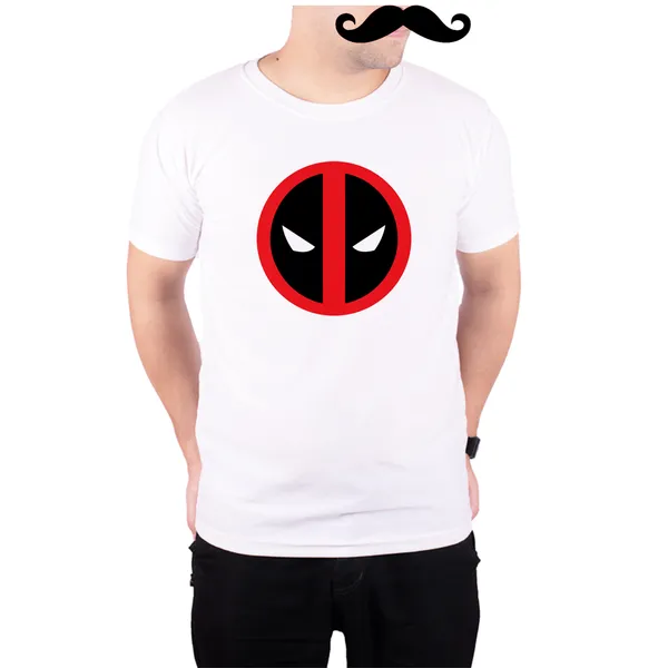 White_Deadpool_Logo__Quick-Dri_T-Shirt_For_Men