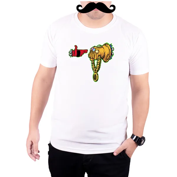 White_Deadpool_Meets_Infinity_Stones__Quick-Dri_T-Shirt_For_Men
