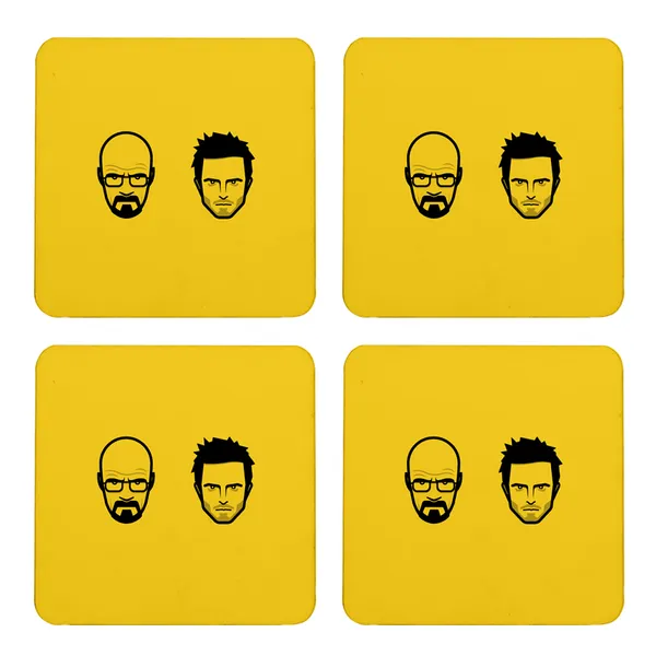 Multicolor_Breaking_Bad_Walter_Jesse_Yellow_Black_Set_Of_2_Square_Wooden_Coaster