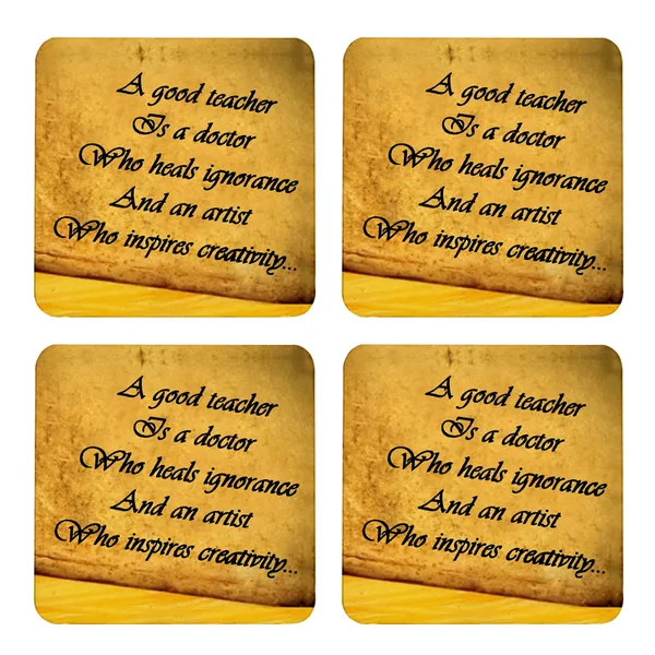 Multicolor_A_Good_Teacher_Is_A_Doctor_Set_Of_2_Square_Wooden_Coaster
