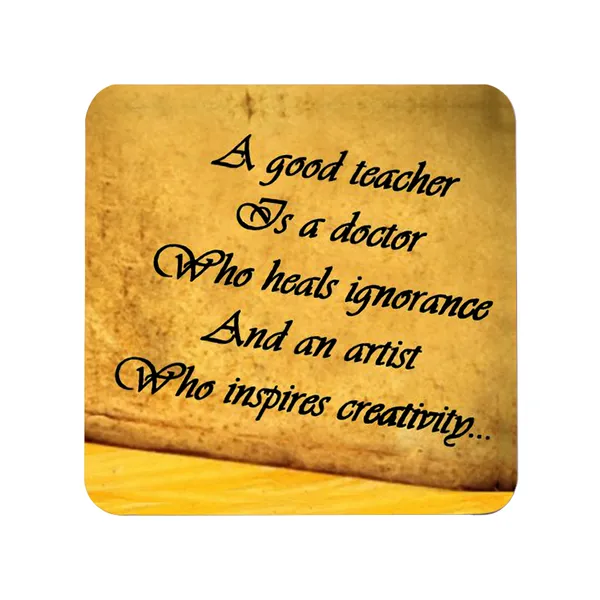 Multicolor_A_Good_Teacher_Is_A_Doctor_Set_Of_2_Square_Wooden_Coaster