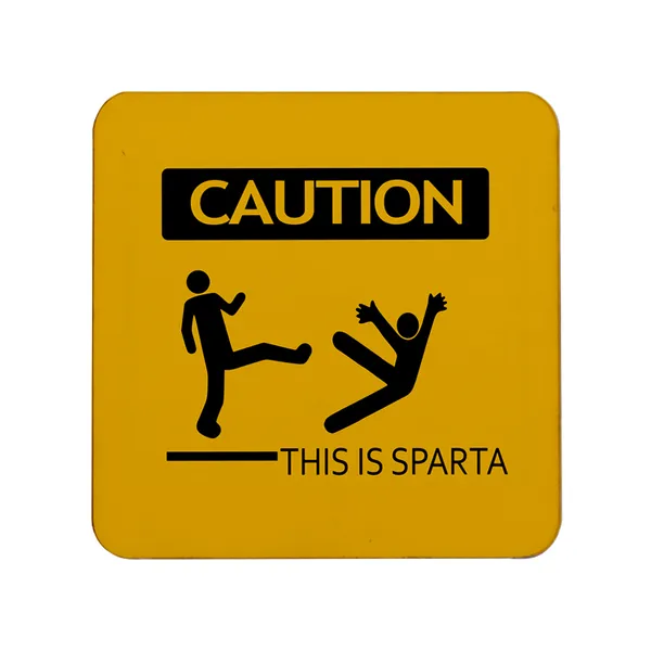 Multicolor_Caution_This_Is_Sparta_Set_Of_2_Square_Wooden_Coaster