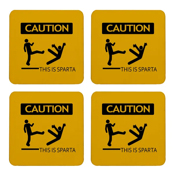 Multicolor_Caution_This_Is_Sparta_Set_Of_2_Square_Wooden_Coaster