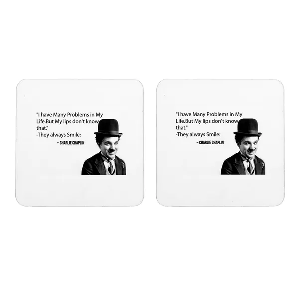Multicolor_Charlie_Chaplin_They_Always_Smile_Set_Of_2_Square_Wooden_Coaster