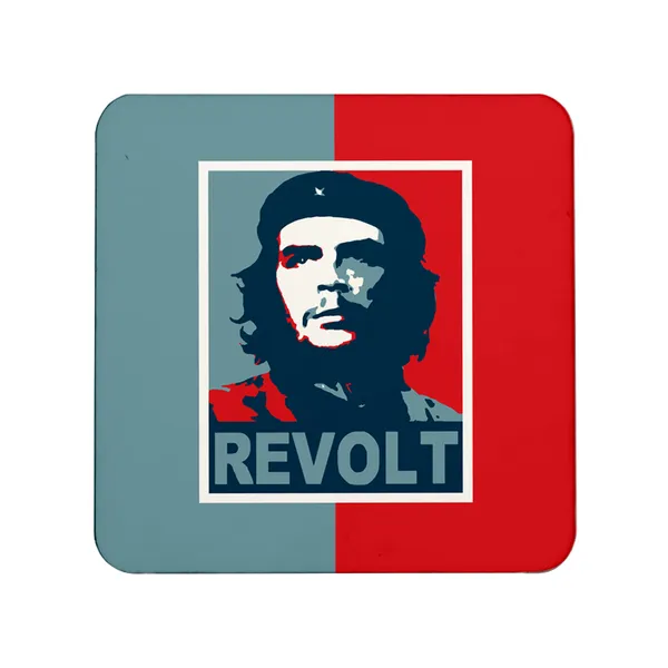 Multicolor_Che_Guevara_Revolt_Set_Of_2_Square_Wooden_Coaster