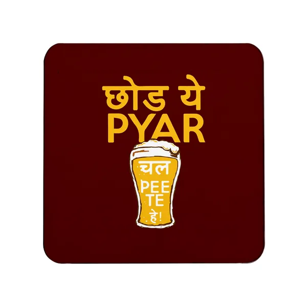 Multicolor_Choor_Yeh_Pyar_Chal_Pee_Te_Hai_Set_Of_2_Square_Wooden_Coaster