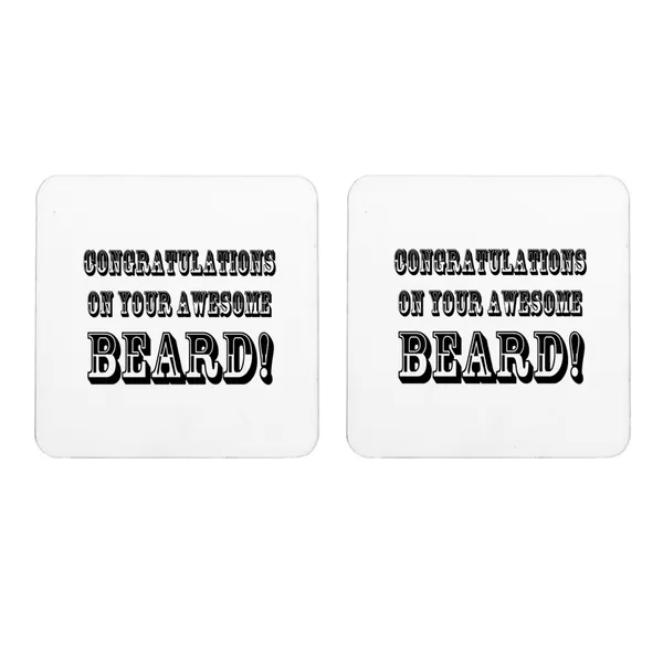 Multicolor_Congratulations_On_Your_Aweome_Beard_Set_Of_2_Square_Wooden_Coaster