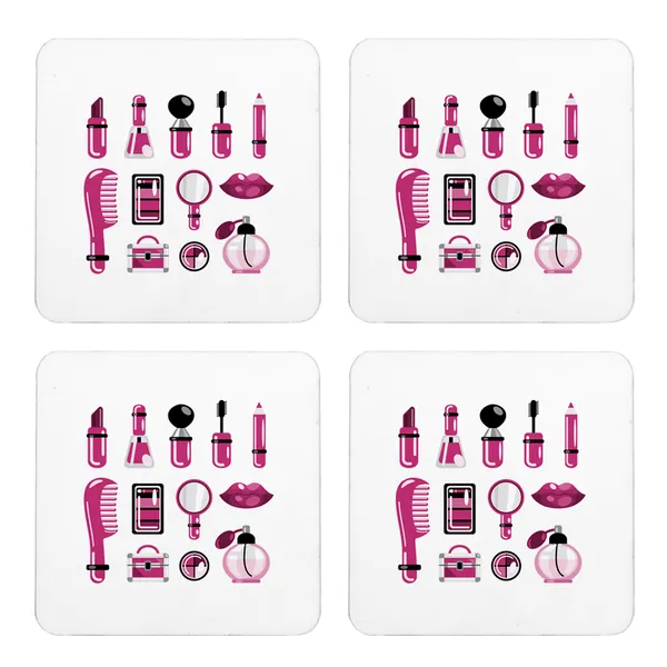 Multicolor_Cosmetic_Treasure_Set_Of_2_Square_Wooden_Coaster