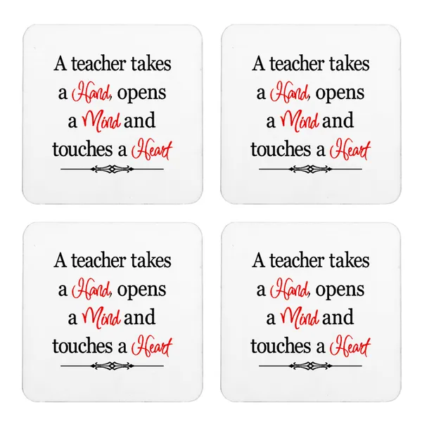 Multicolor_A_Teacher_Takes_Hand_Mind_Heart_Set_Of_2_Square_Wooden_Coaster