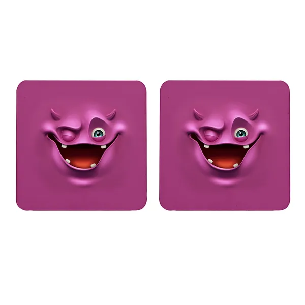 Multicolor_Cute_Devil_Mouve_Monster_Drinking_Set_Of_2_Square_Wooden_Coaster