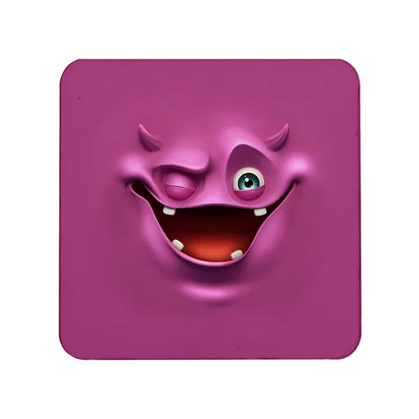 Multicolor_Cute_Devil_Mouve_Monster_Drinking_Set_Of_2_Square_Wooden_Coaster