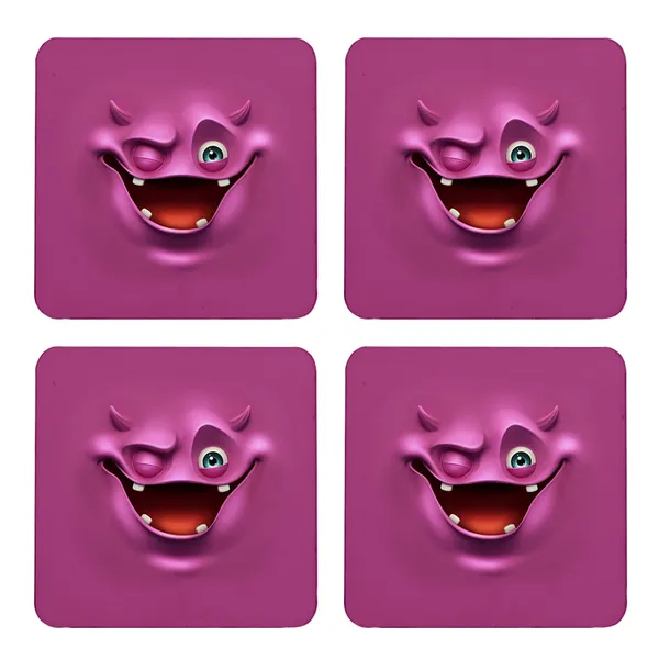 Multicolor_Cute_Devil_Mouve_Monster_Drinking_Set_Of_2_Square_Wooden_Coaster