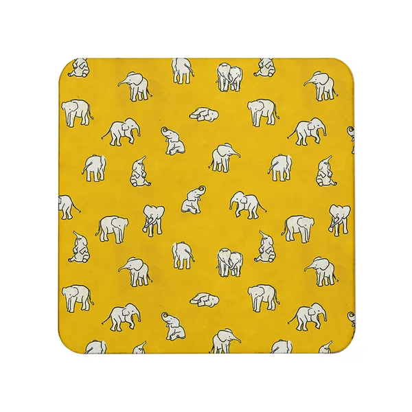 Multicolor_Cute_Lil_Elephants_Set_Of_2_Square_Wooden_Coaster