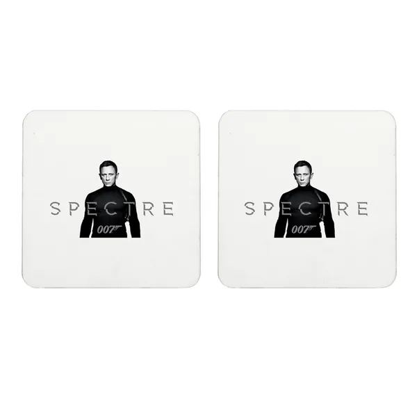Multicolor_Daniel_Craig_Spectre_James_Bond_007_Set_Of_2_Square_Wooden_Coaster
