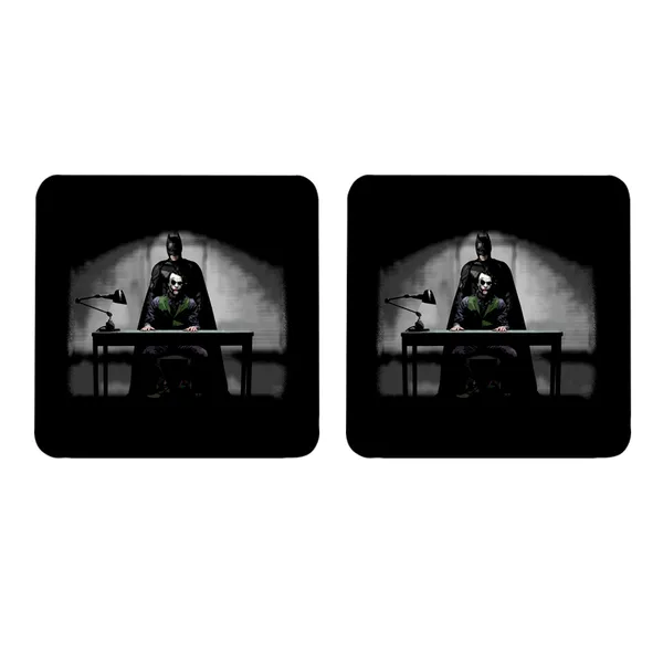 Multicolor_Dark_Knight_Batman_Interrogates_Joker_Set_Of_2_Square_Wooden_Coaster