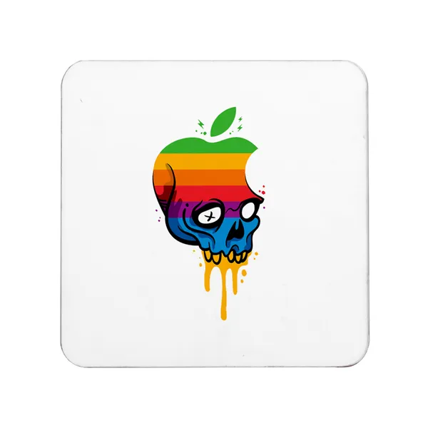Multicolor_Deadly_Apple_Skull_Set_Of_2_Square_Wooden_Coaster